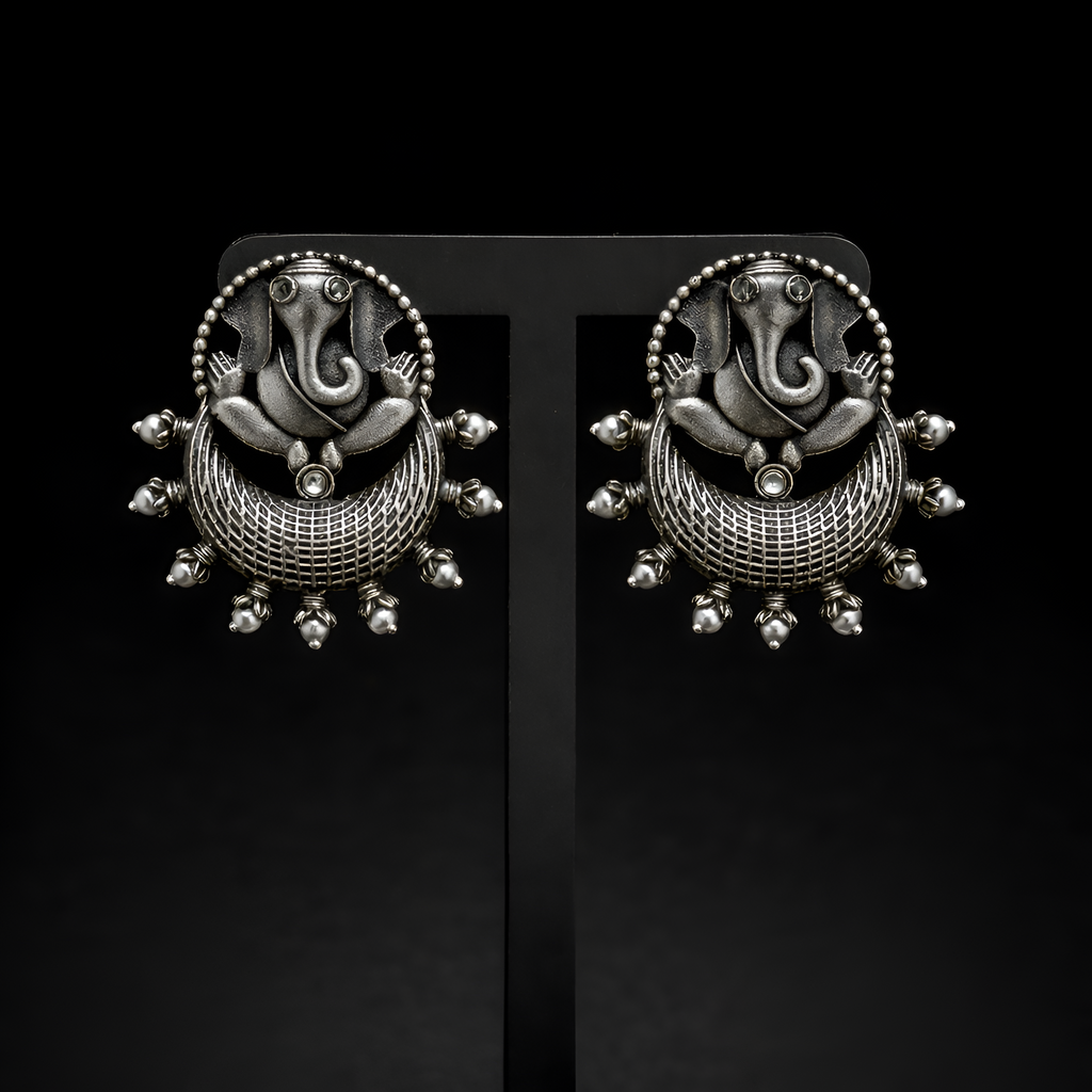 Ganesha Stud Earrings for Women | Kayahh Jewels