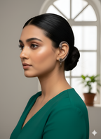 Handcrafted Naga ear cuff worn for bold ethnic fusion styling
