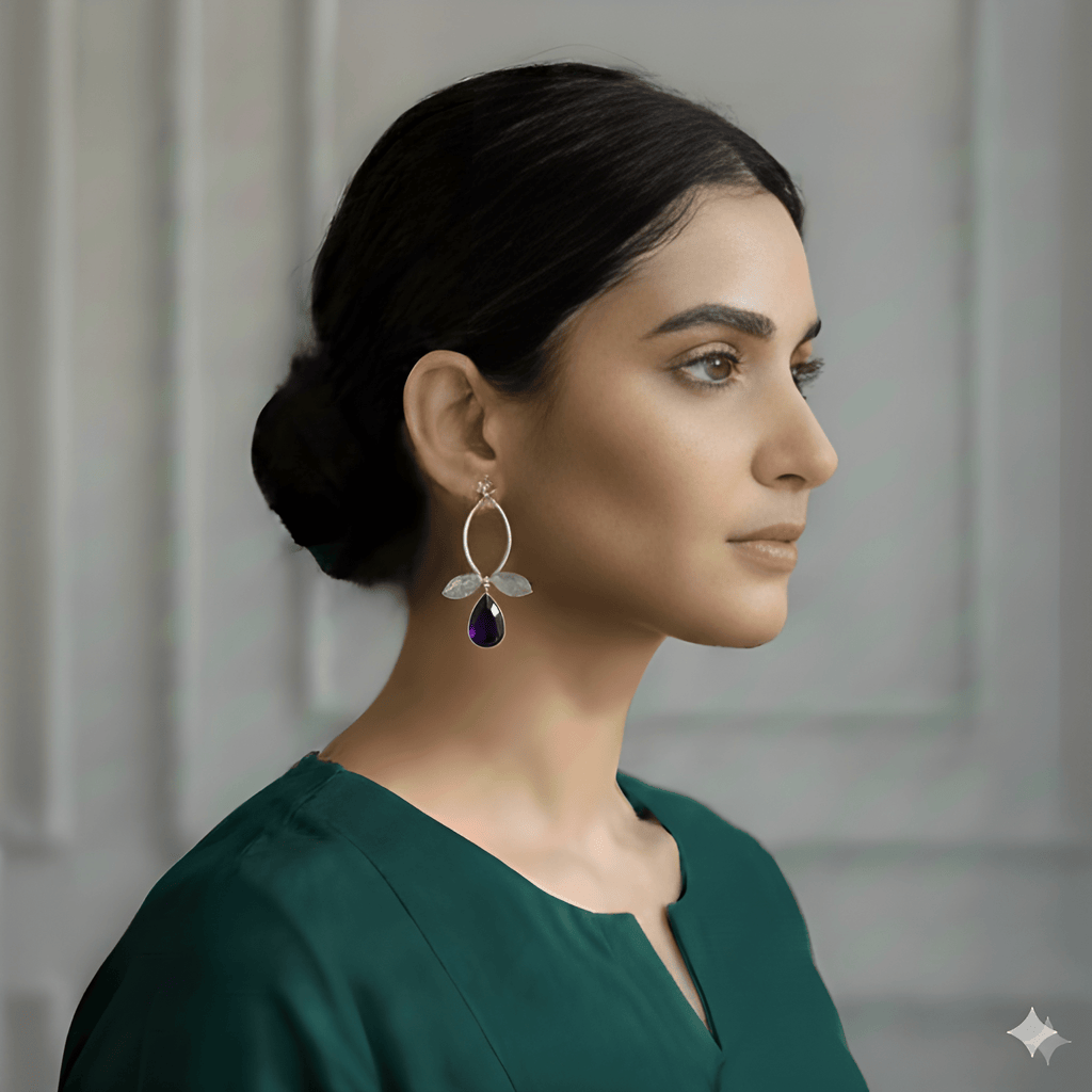 Leaf Drop Earrings for Women | Kayahh Jewels