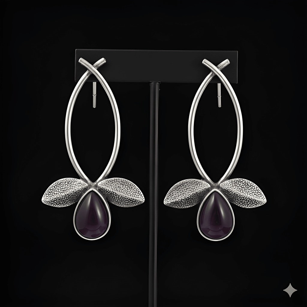 Leaf Drop Earrings for Women | Kayahh Jewels